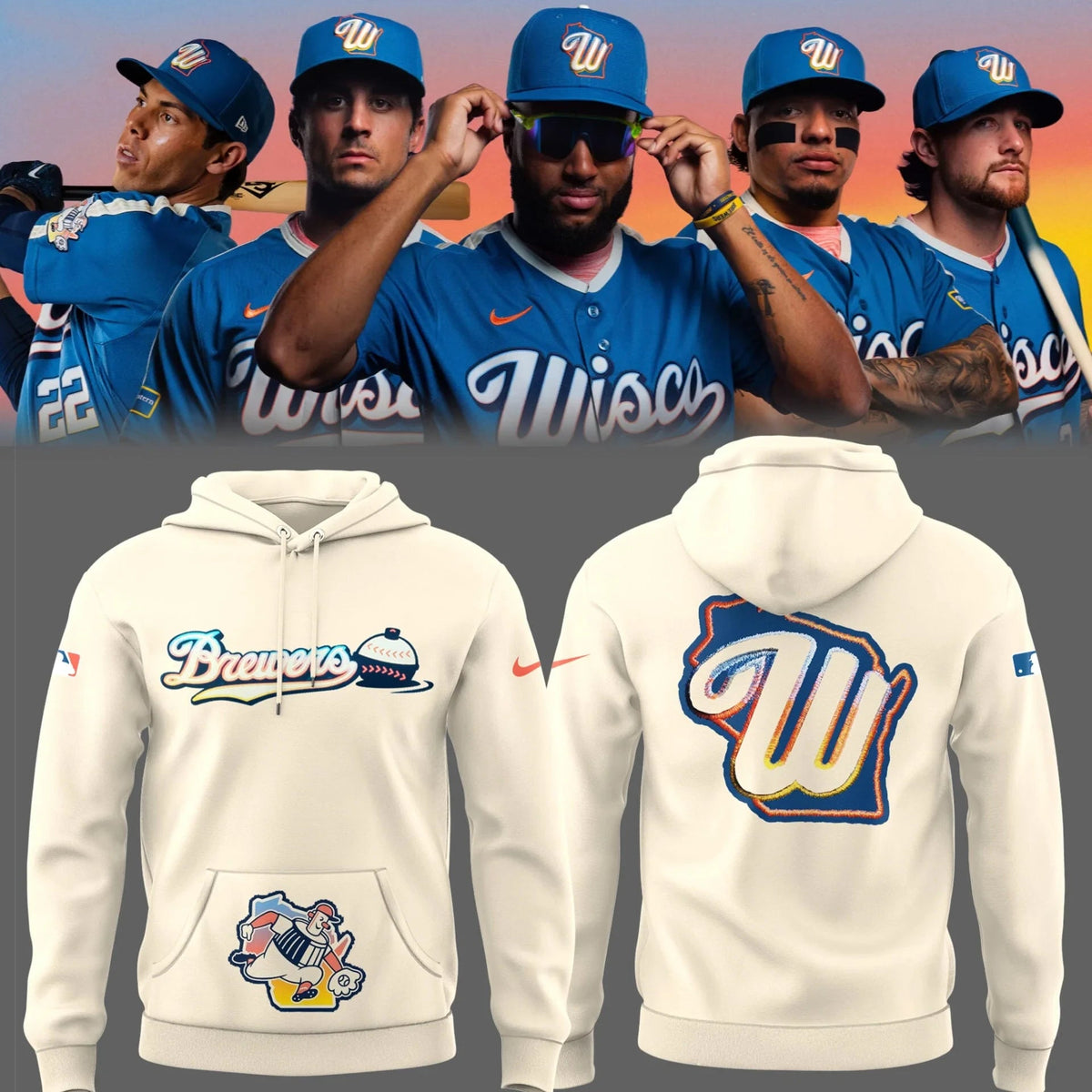 Milwaukee Brewers Merch As34 City Connect ThatTMs The Wisco Way Hoodie Best Gifts For Fans