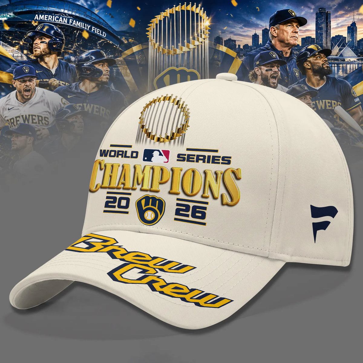 Milwaukee Brewers World Series Champions 2026 Limited Edition T-Shirt - Begie | EK51
