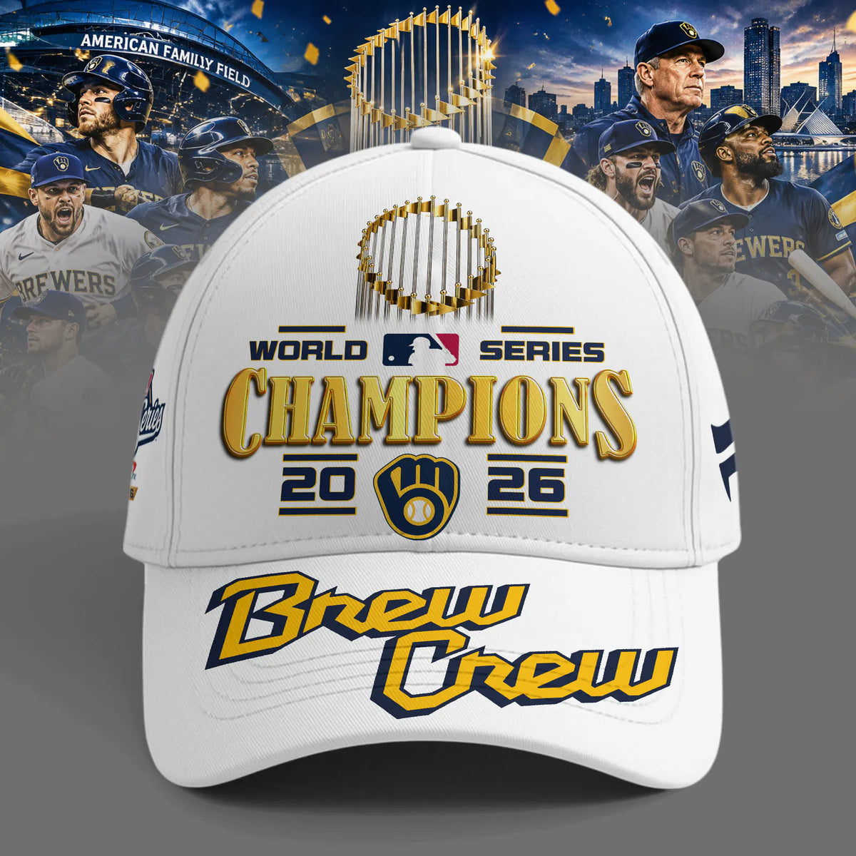 Milwaukee Brewers World Series Champions 2026 Limited Edition Baseball Jacket - White | FV43