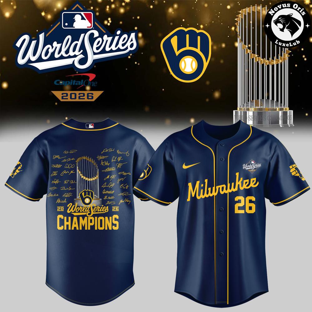 Limited Edition Milwaukee Brewers 2026 World Series Champions Jersey | RY22