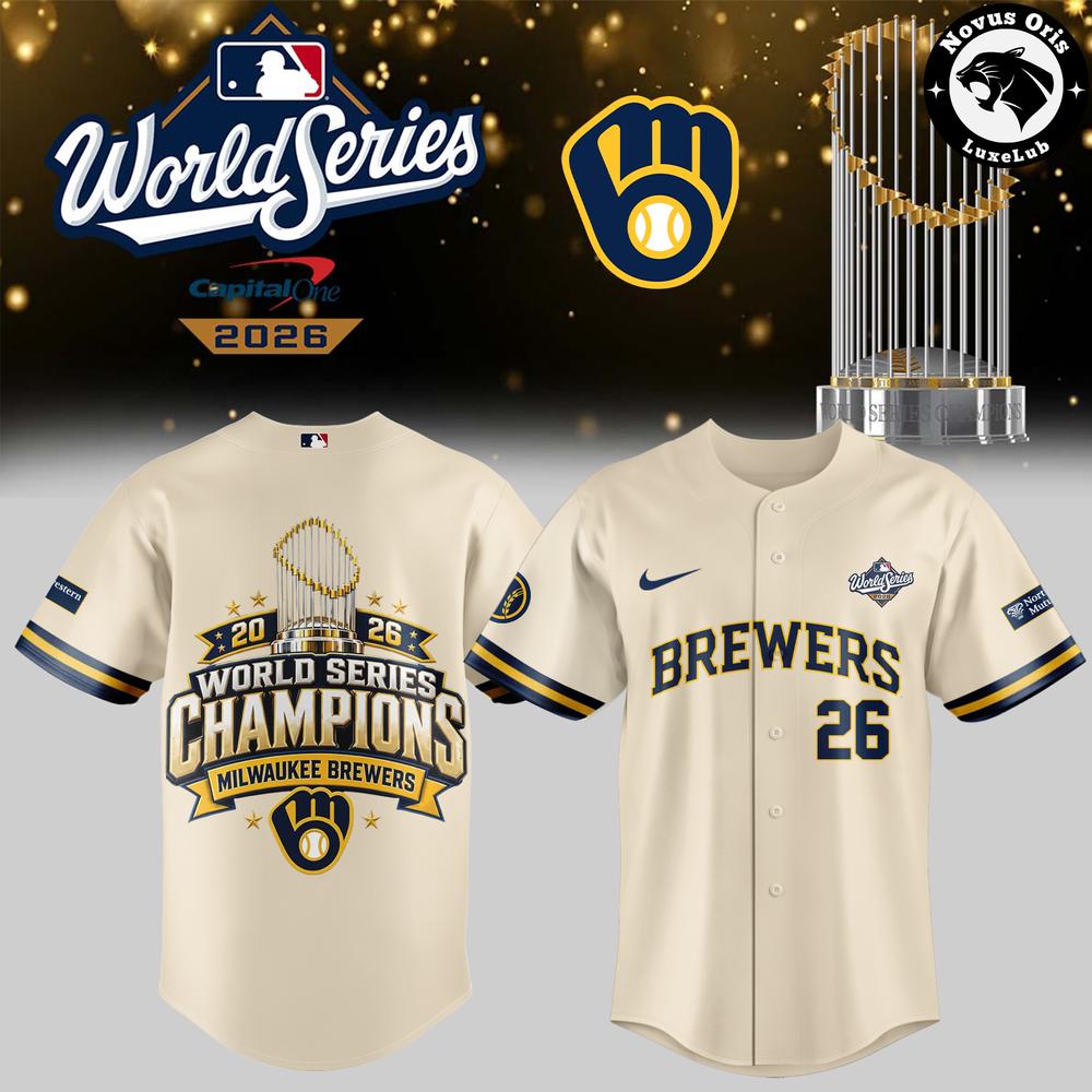Limited Edition Milwaukee Brewers 2026 World Series Champions Jersey | EA95