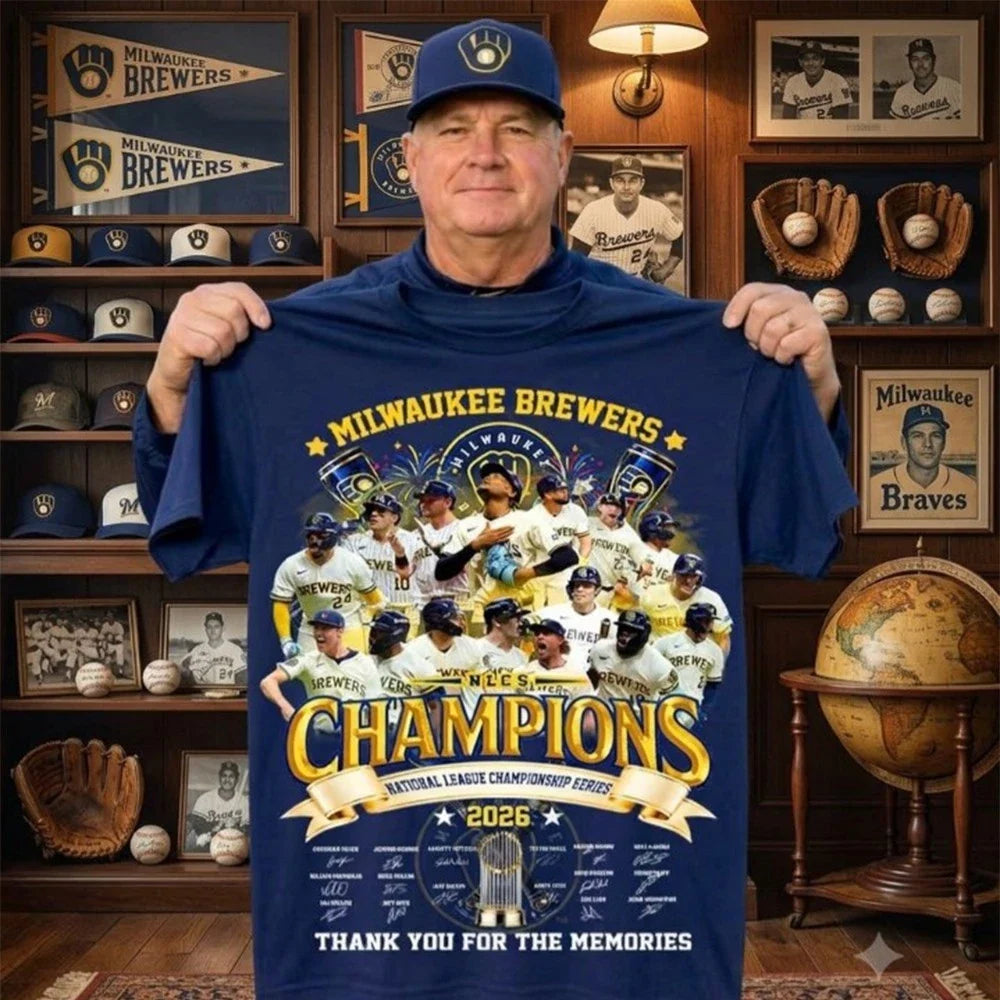 Official Milwaukee Brewerswaukee Brewers Champions 2026 Thank You For The Memories Shirt