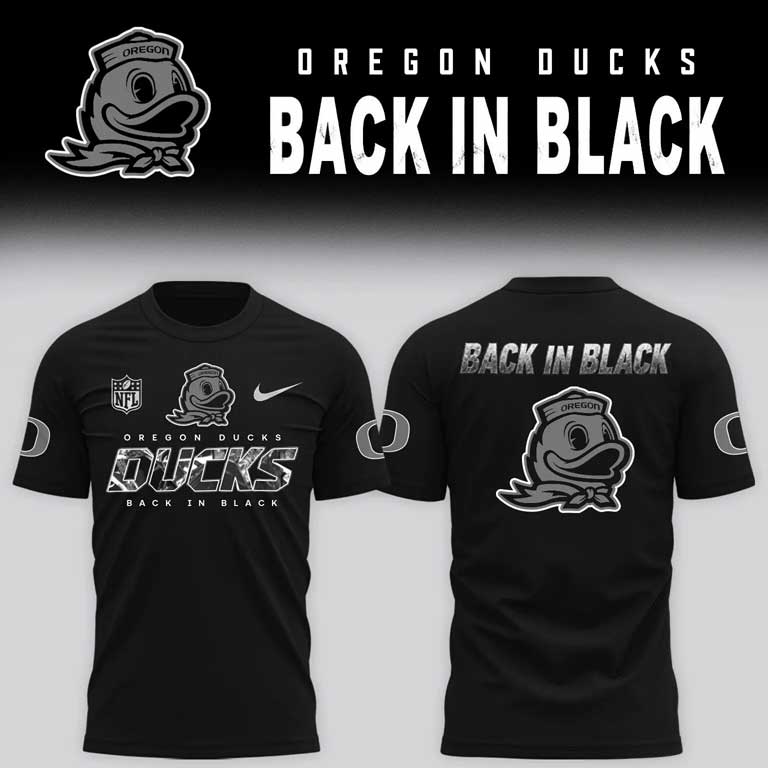 Oregon Ducks football 2026 Back In Black Limited Shirt NN
