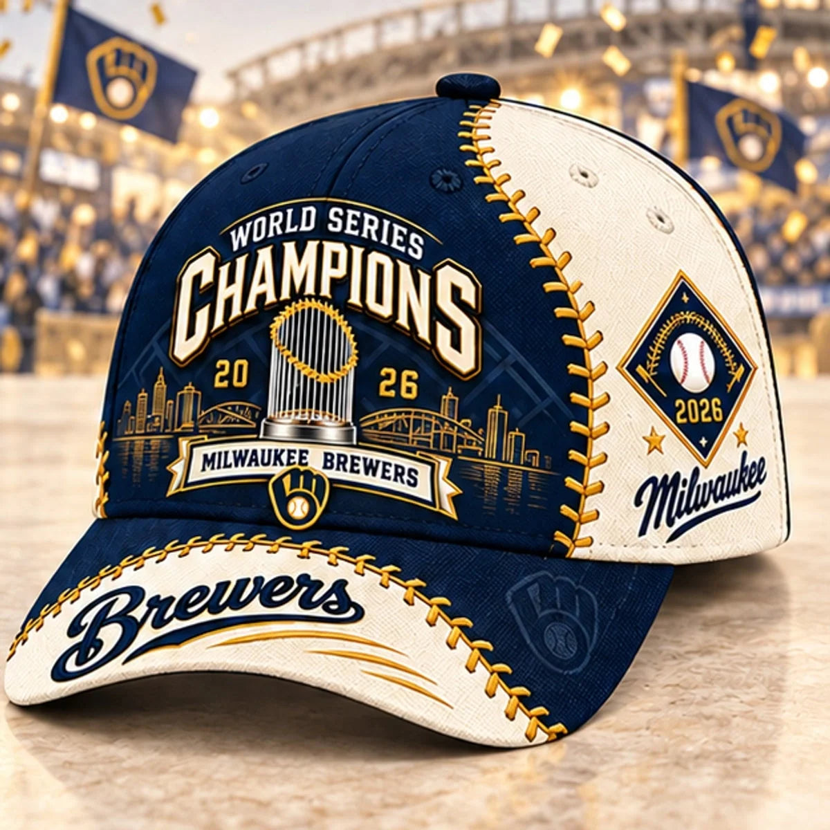 Milwaukee Brewers 2026 World Series Champions Baseball Jacket