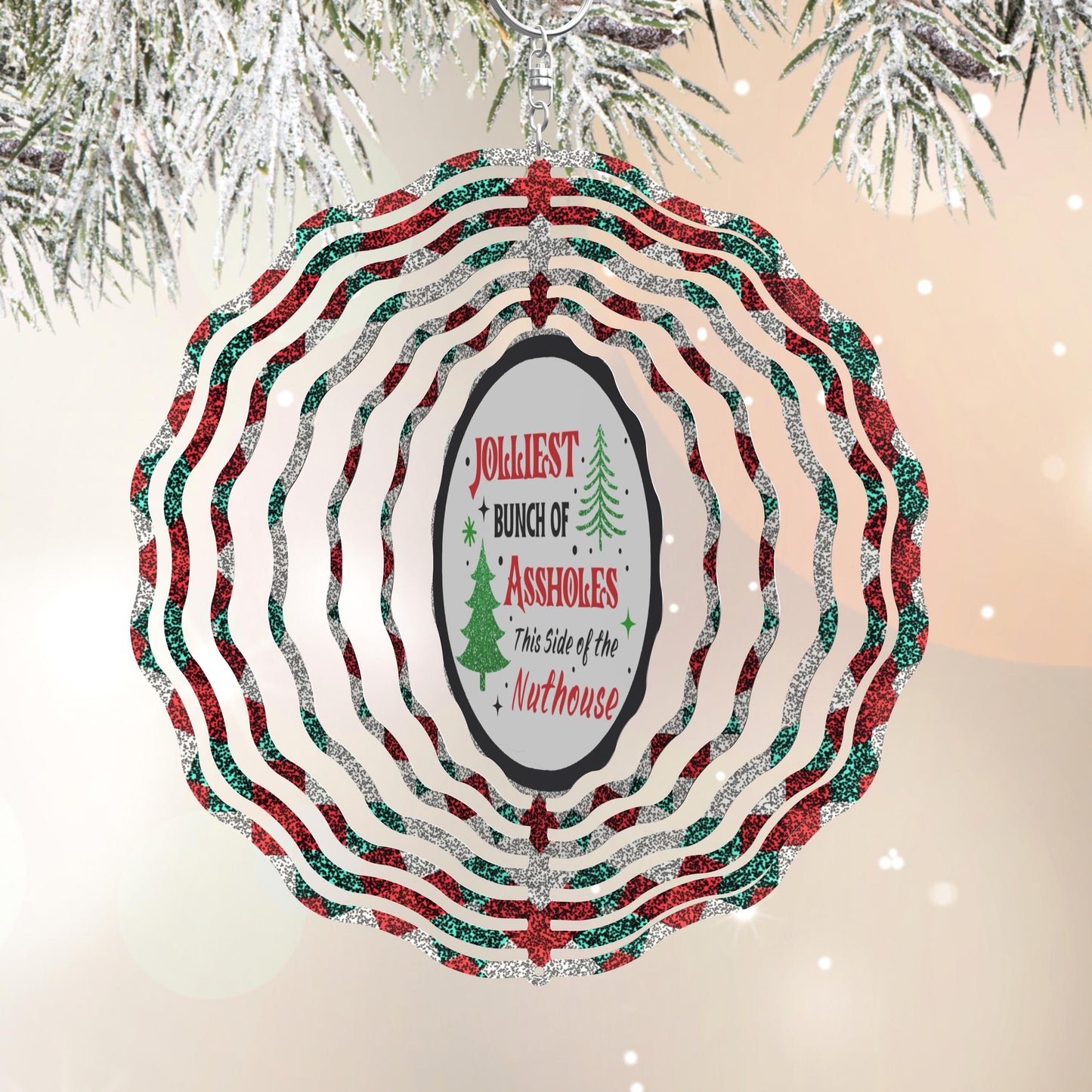 Jolliest Bunch Christmas Wind Spinner