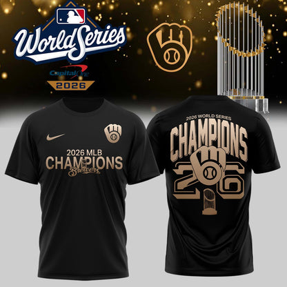 Limited Edition Milwaukee Brewers 2026 World Series Champions T-shirt, Hoodie | RG41