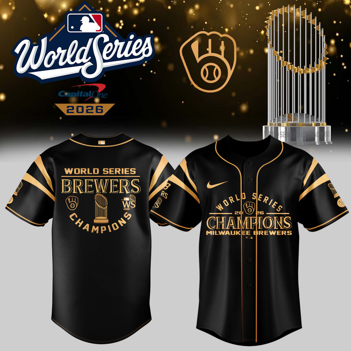 Limited Edition Milwaukee Brewers 2026 World Series Champions Jersey | LH33