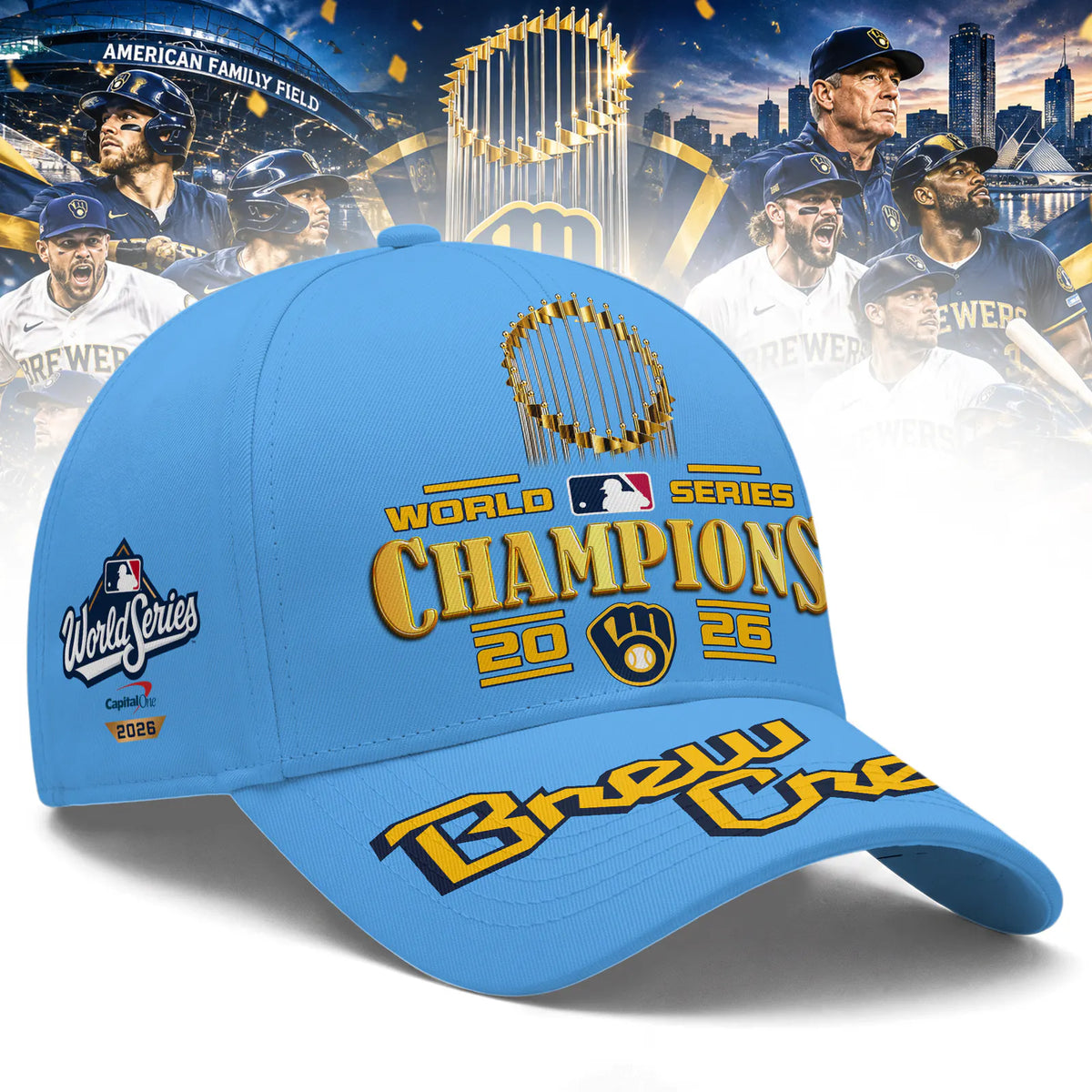 Milwaukee Brewers World Series Champions 2026 Limited Edition T-Shirt - Blue | VU53