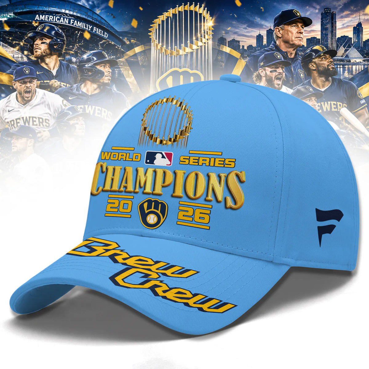 Milwaukee Brewers World Series Champions 2026 Limited Edition T-Shirt - Blue | VU53