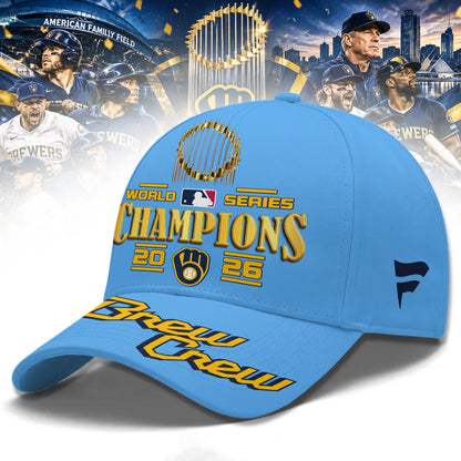 Milwaukee Brewers World Series Champions 2026 Limited Edition T-Shirt - Blue | VU53