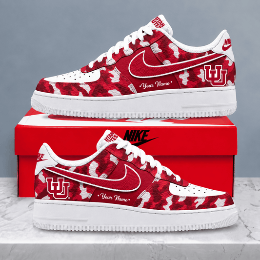 Utah Utes | Premium NCAA Personalized Camo AF1 Shoes
