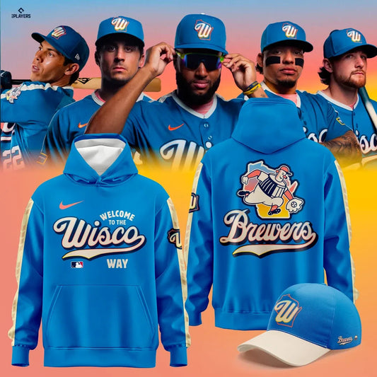 Milwaukee Brewers Blue 2026 City Connect Hoodie Milwaukee Brewers Apparel