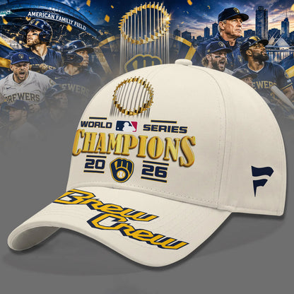 Milwaukee Brewers World Series Champions 2026 Limited Edition Baseball Jersey Shirt - Begie | TN80