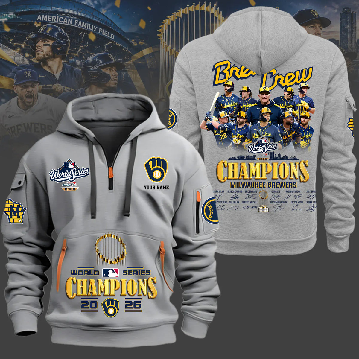 Milwaukee Brewers World Series Champions 2026 Limited Edition NewHoodie | KK45