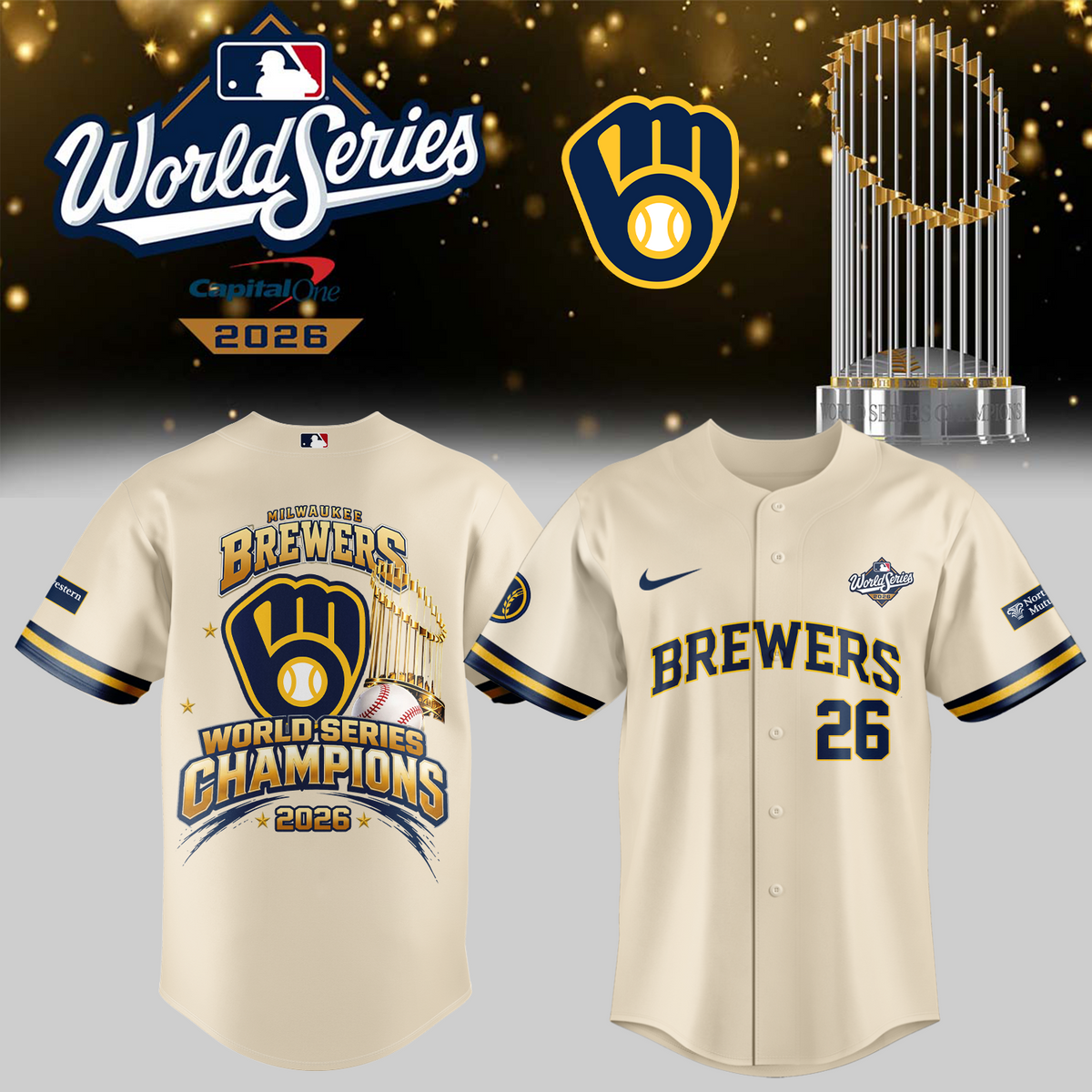 Limited Edition Milwaukee Brewers 2026 World Series Champions Jersey | EB21