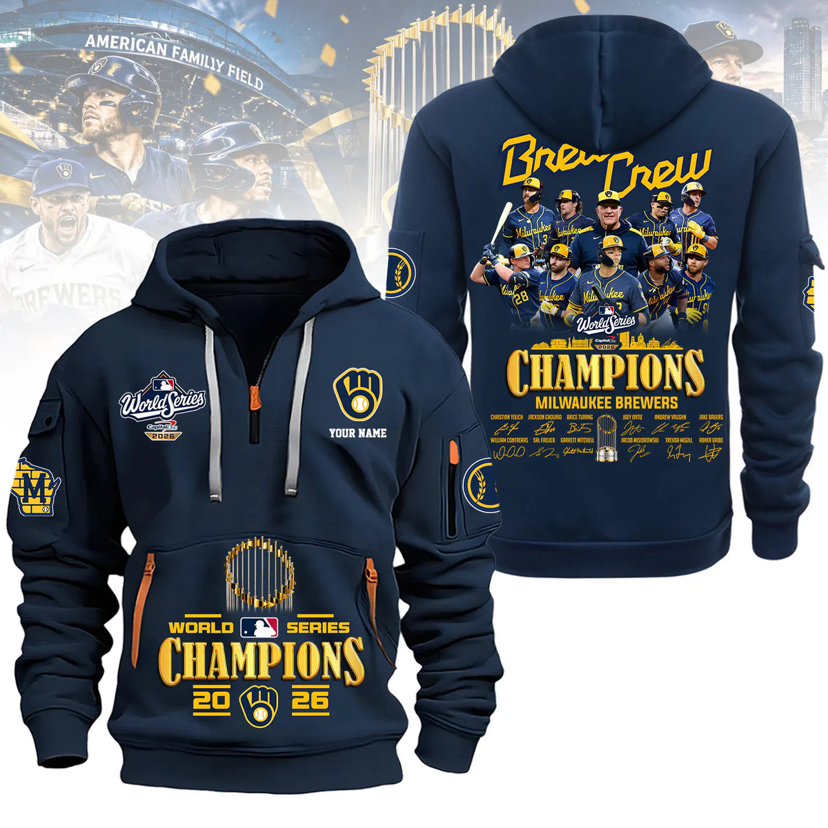 Milwaukee Brewers World Series Champions 2026 Limited Edition NewHoodie | KK45