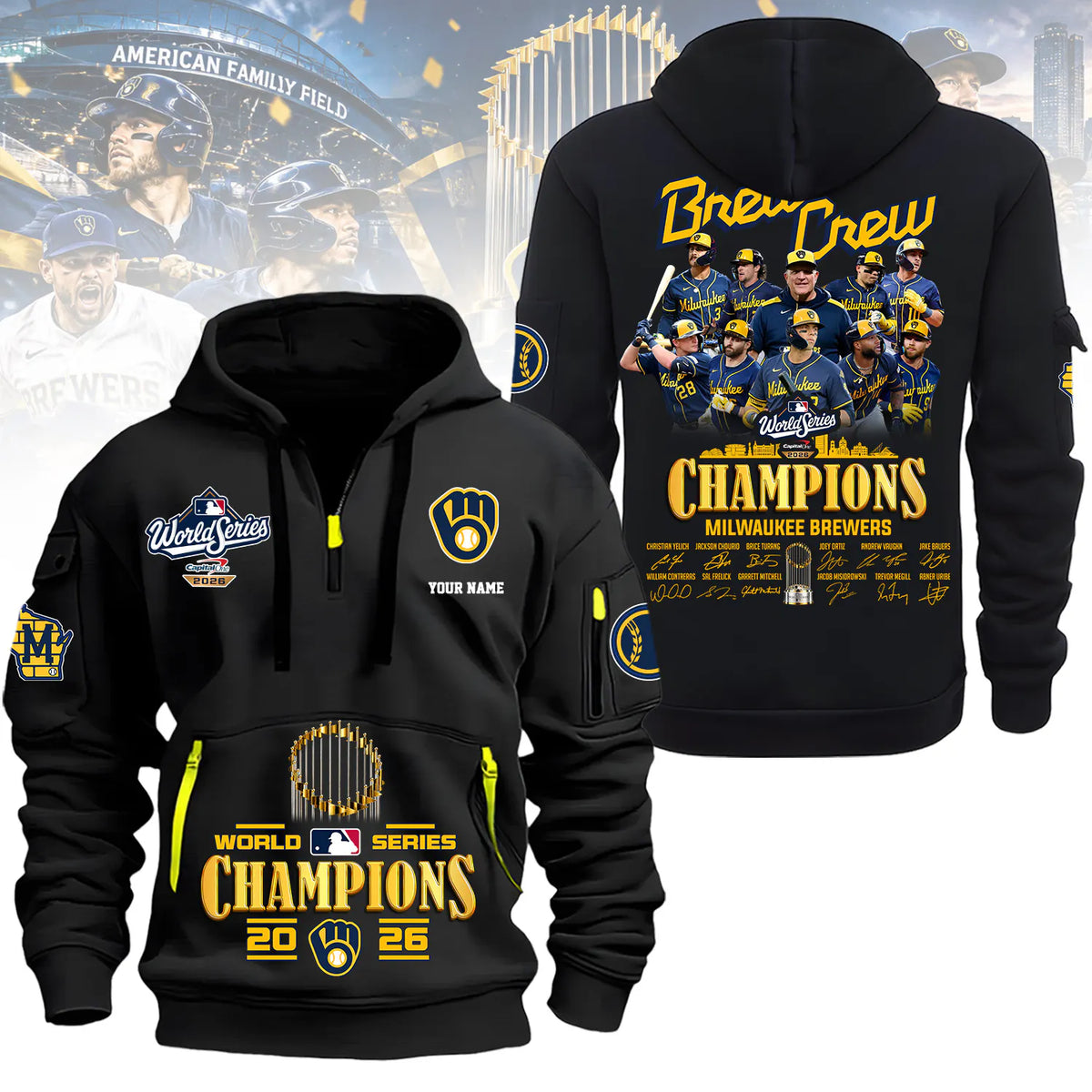 Milwaukee Brewers World Series Champions 2026 Limited Edition NewHoodie | KK45