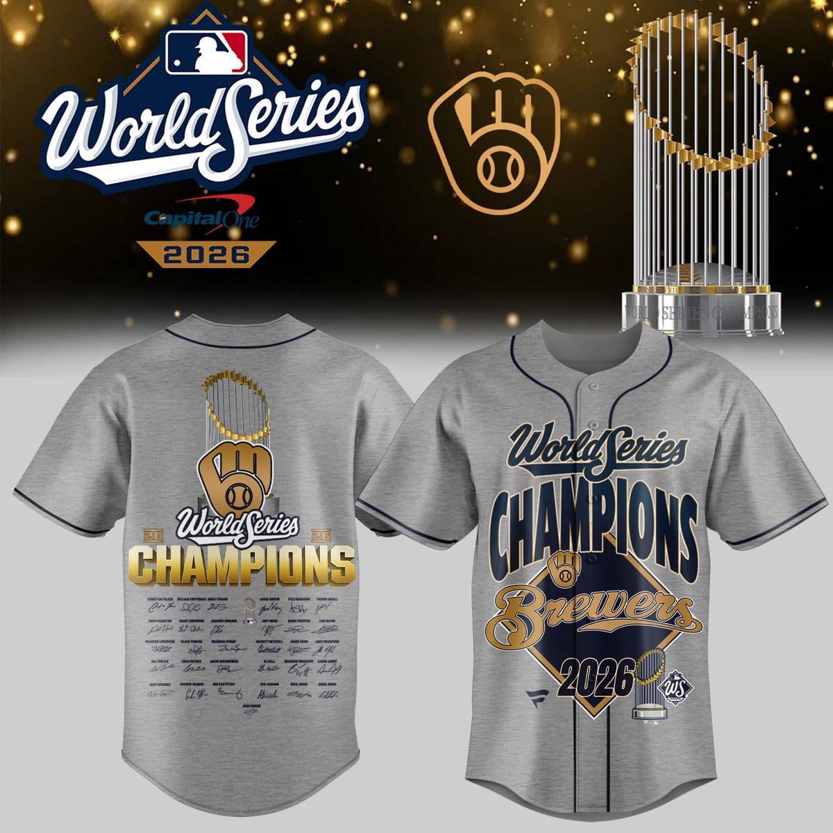Limited Edition Milwaukee Brewers 2026 World Series Champions Jersey | QU19