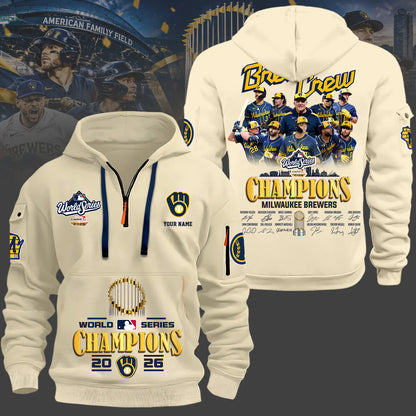 Milwaukee Brewers World Series Champions 2026 Limited Edition NewHoodie | KK45