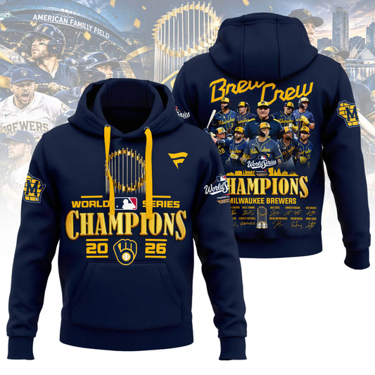 Milwaukee Brewers World Series Champions 2026 Limited Edition Hoodie - Navy | RN77