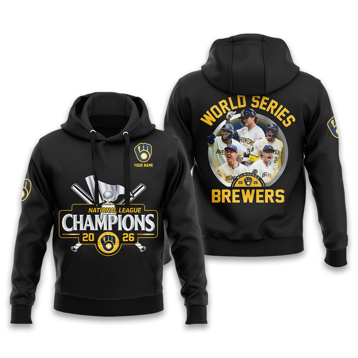 Milwaukee Brewers NLCS Champions 2026 Hoodie Black