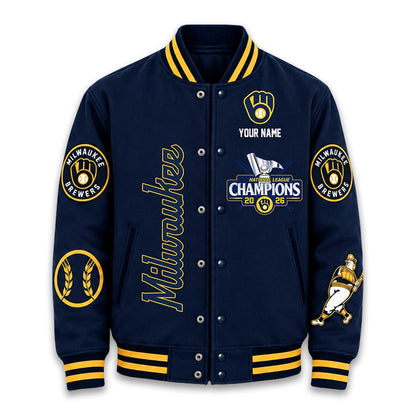Milwaukee Brewers NLCS Champions 2026 World Series Baseball Jacket