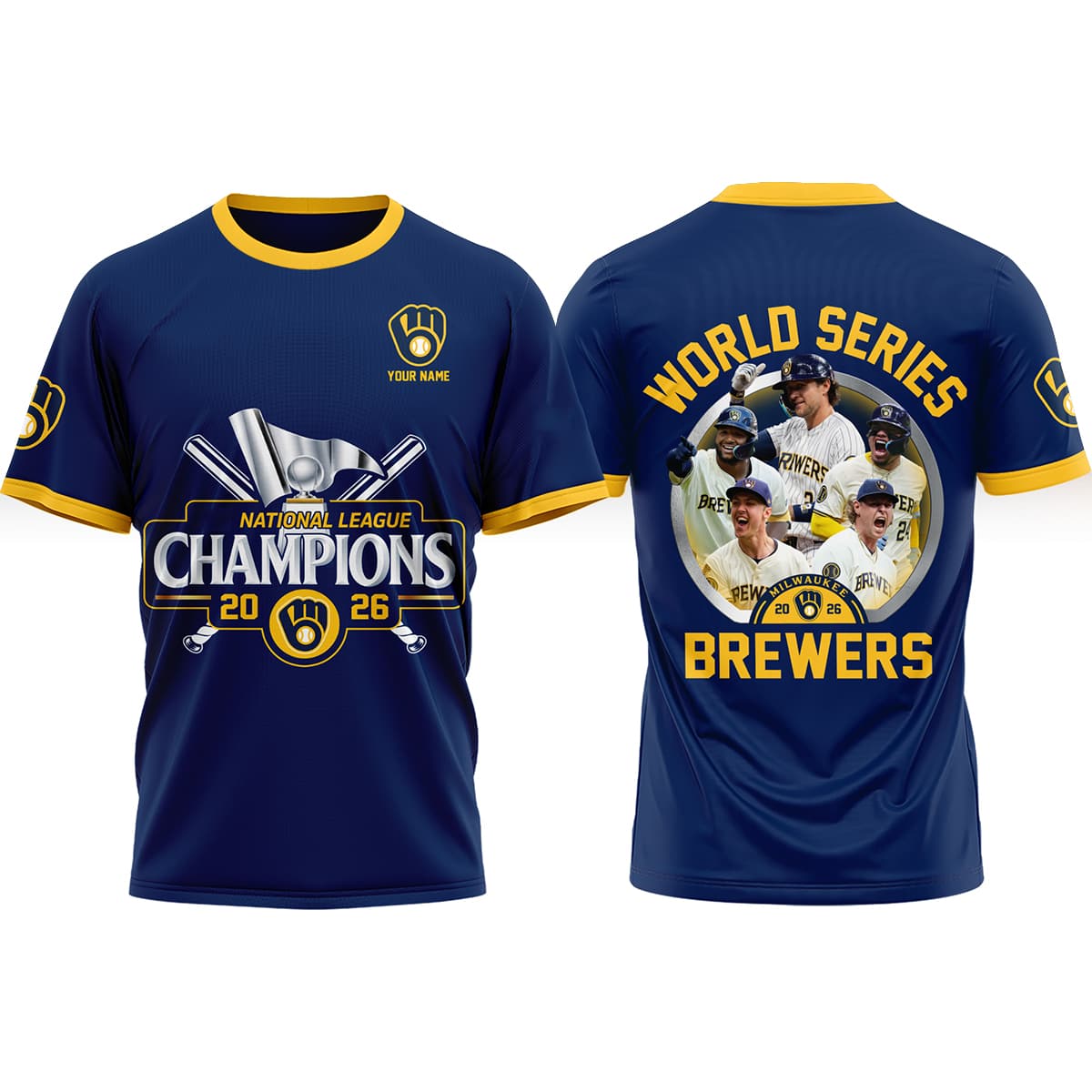 Milwaukee Brewers NLCS Champions 2026 World Series Shirt Navy