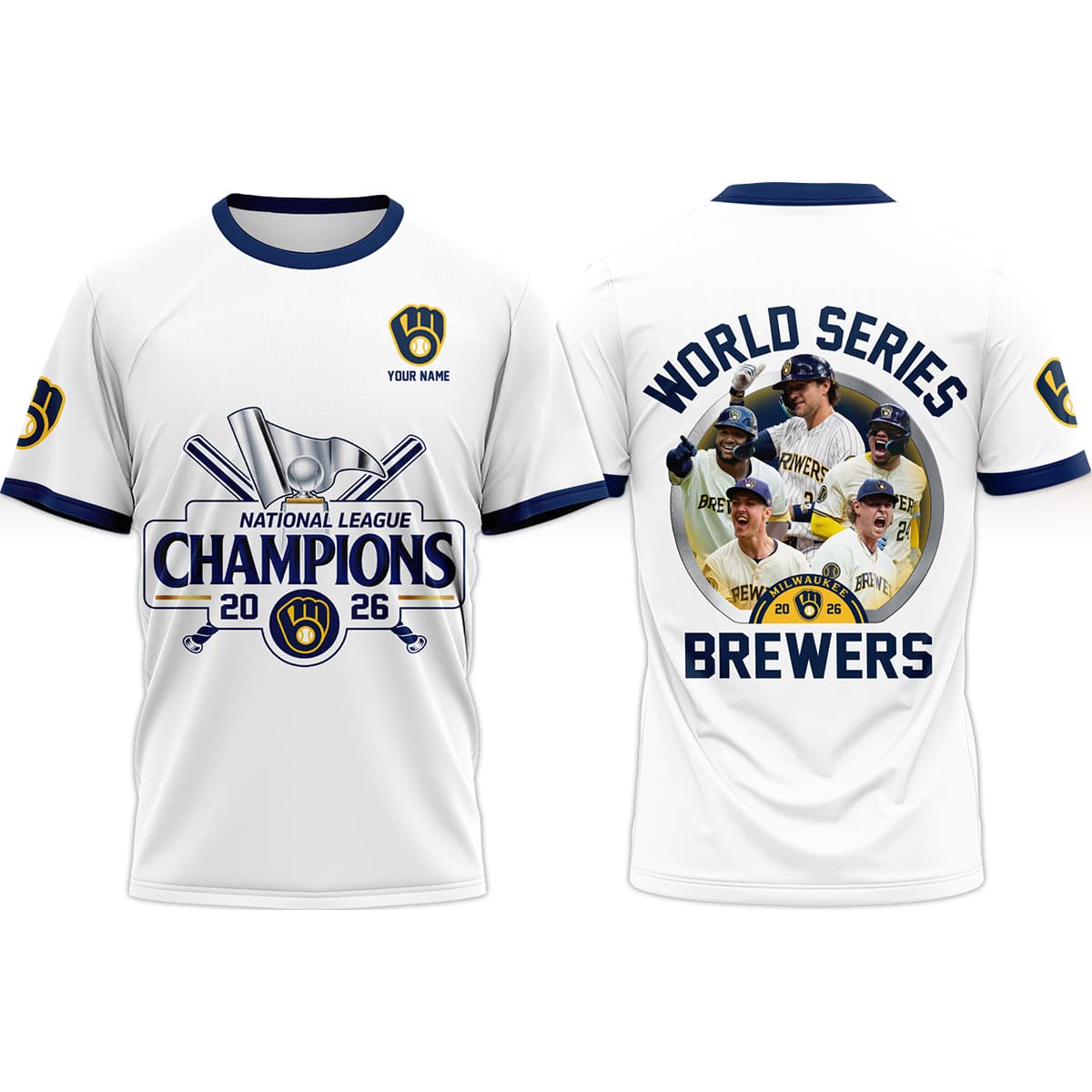Milwaukee Brewers NLCS Champions 2026 World Series Shirt White