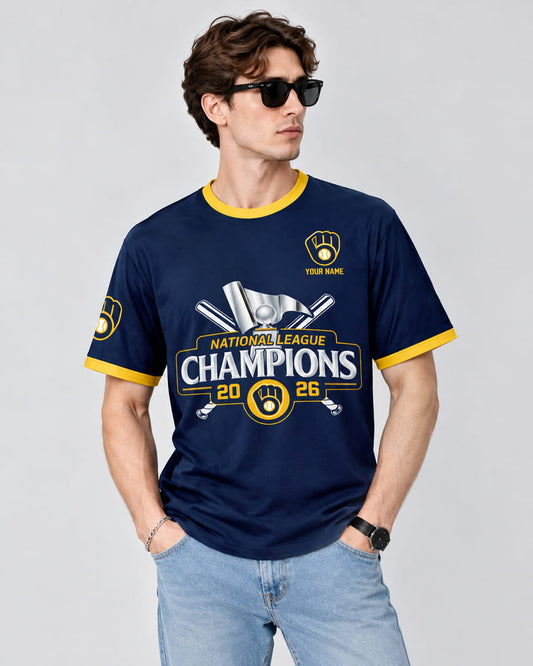 Milwaukee Brewers NLCS Champions 2026 World Series Shirt Navy