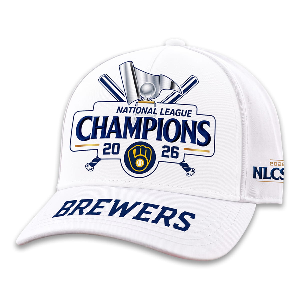 2026 Milwaukee Brewers NLCS Champions Baseball Jersey White