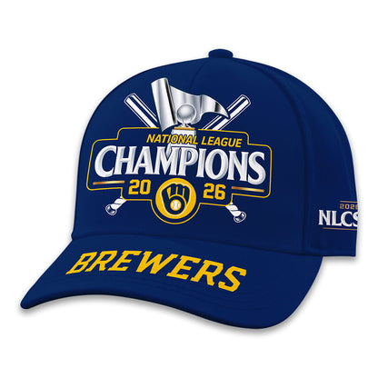 Milwaukee Brewers NLCS Champions 2026 Hoodie Navy