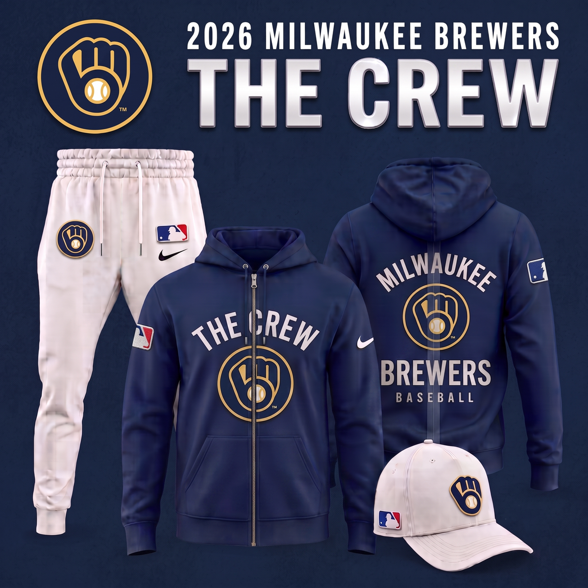 2026 Milwaukee Brewers - The Crew Limited Edition Zip Hoodie