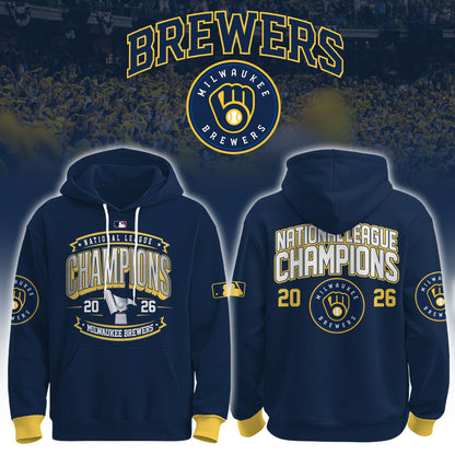 Milwaukee Brewers 2026 National League Champions Hoodie Limited Edition 01