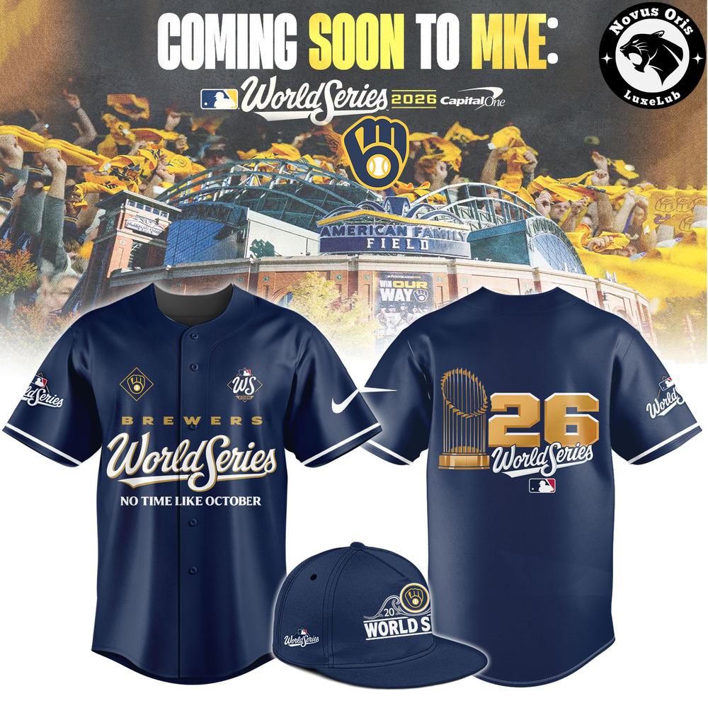 Milwaukee Brewers World Series 2026 Navy Baseball Jersey