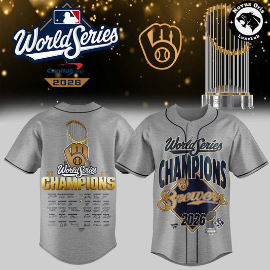 Limited Edition Milwaukee Brewers 2026 World Series Champions Jersey | VT17