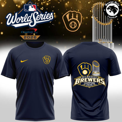 Milwaukee Brewers World Series Champions 2026 Graphic T-Shirt, Hoodie
