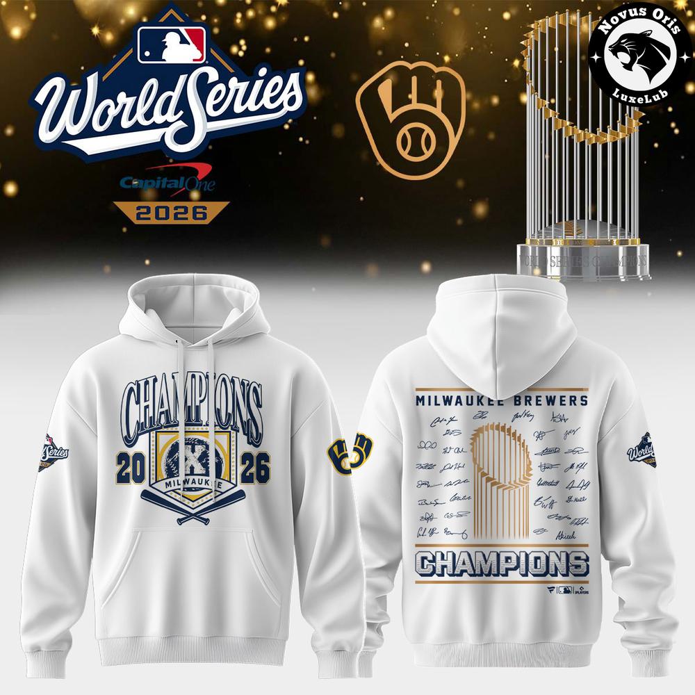 Limited Edition Milwaukee Brewers 2026 World Series Champions T-shirt, Hoodie | PZ89