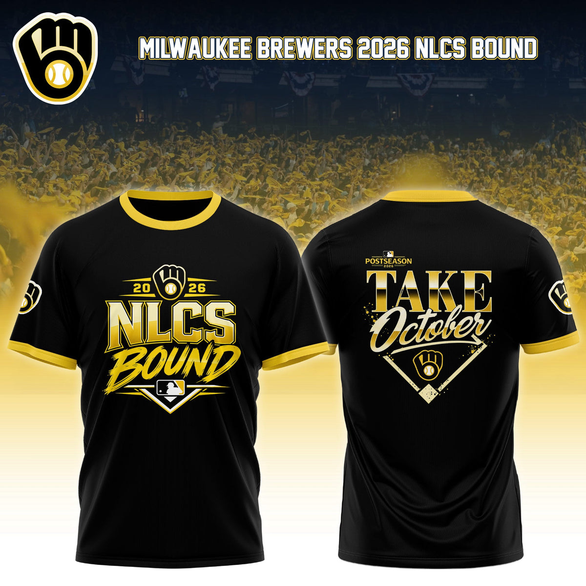 Milwaukee Brewers 2026 NLCS Bound Tshirt Limited Edition 01