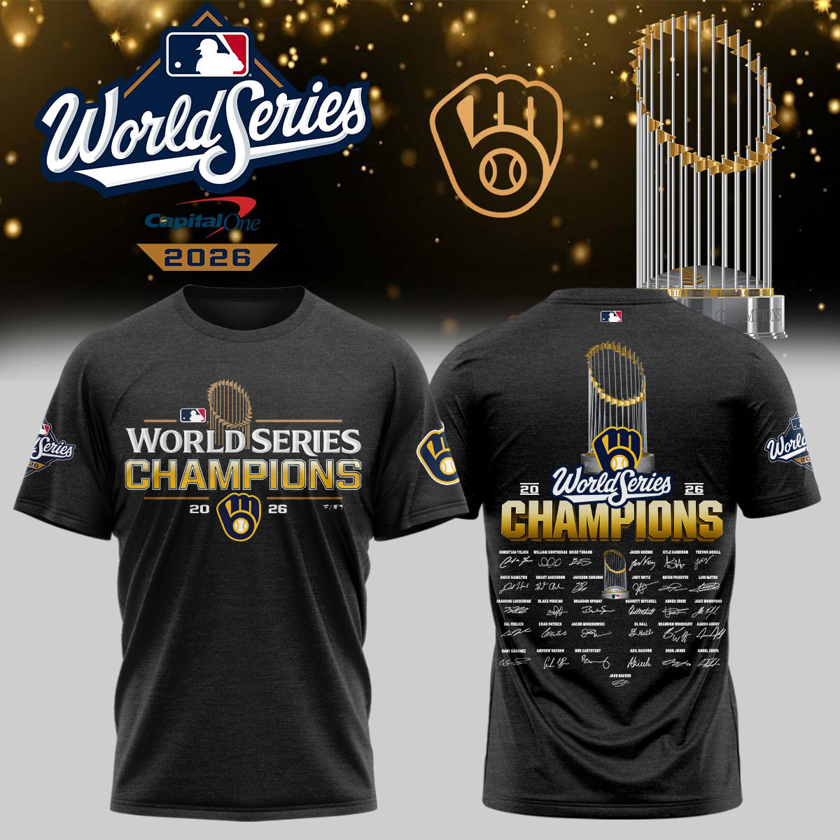Limited Edition Milwaukee Brewers 2026 World Series Champions T-shirt | PI74
