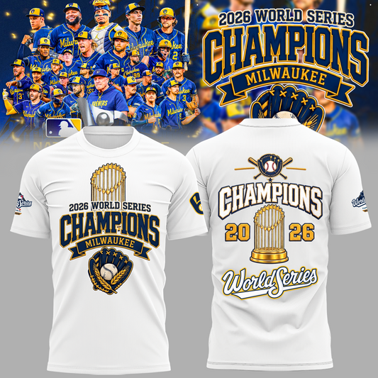 Limited Edition Milwaukee Brewers 2026 World Series Champions T-shirt | DW32