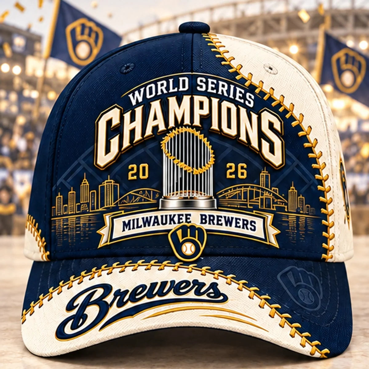 Milwaukee Brewers 2026 World Series Champions Baseball Jacket