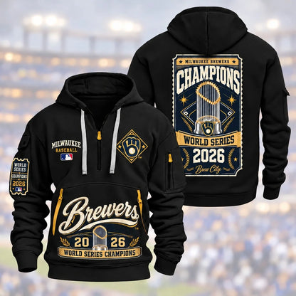 Milwaukee Brewers World Series Champions Heavy New Hoodie
