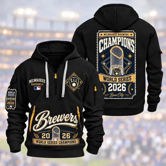 Milwaukee Brewers World Series Champions Heavy New Hoodie