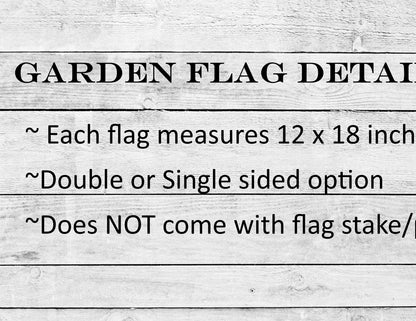 Personalized Grandpa's Bee Garden Flag, Grandkids Names