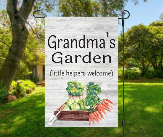 Grandma's Garden Flag, Custom Spring Yard Decor, Mother's Day Gift