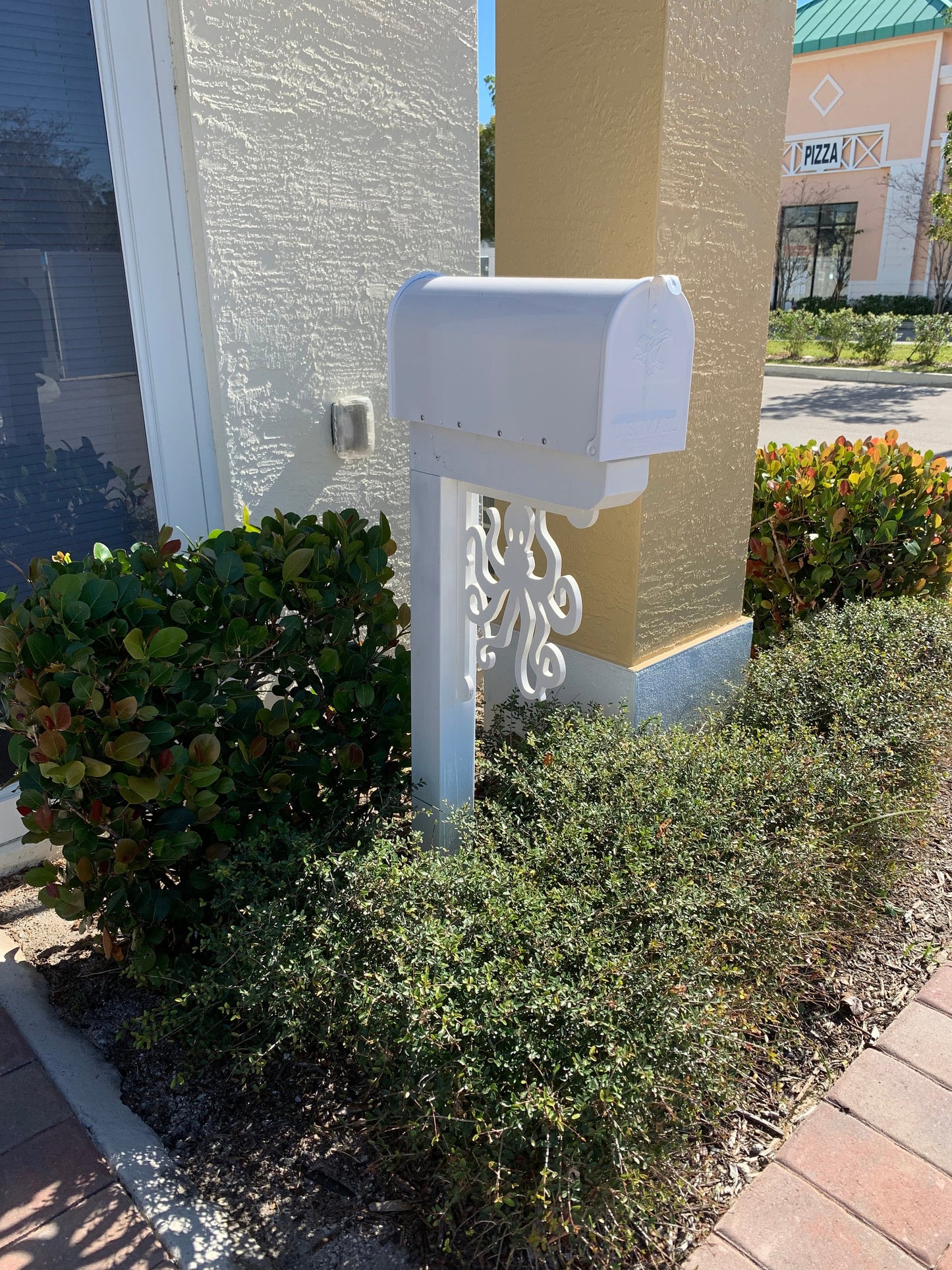Octopus Mailbox Bracket - Coastal Outdoor Decor, Custom Size Available