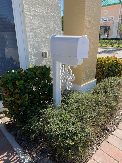 Octopus Mailbox Bracket - Coastal Outdoor Decor, Custom Size Available