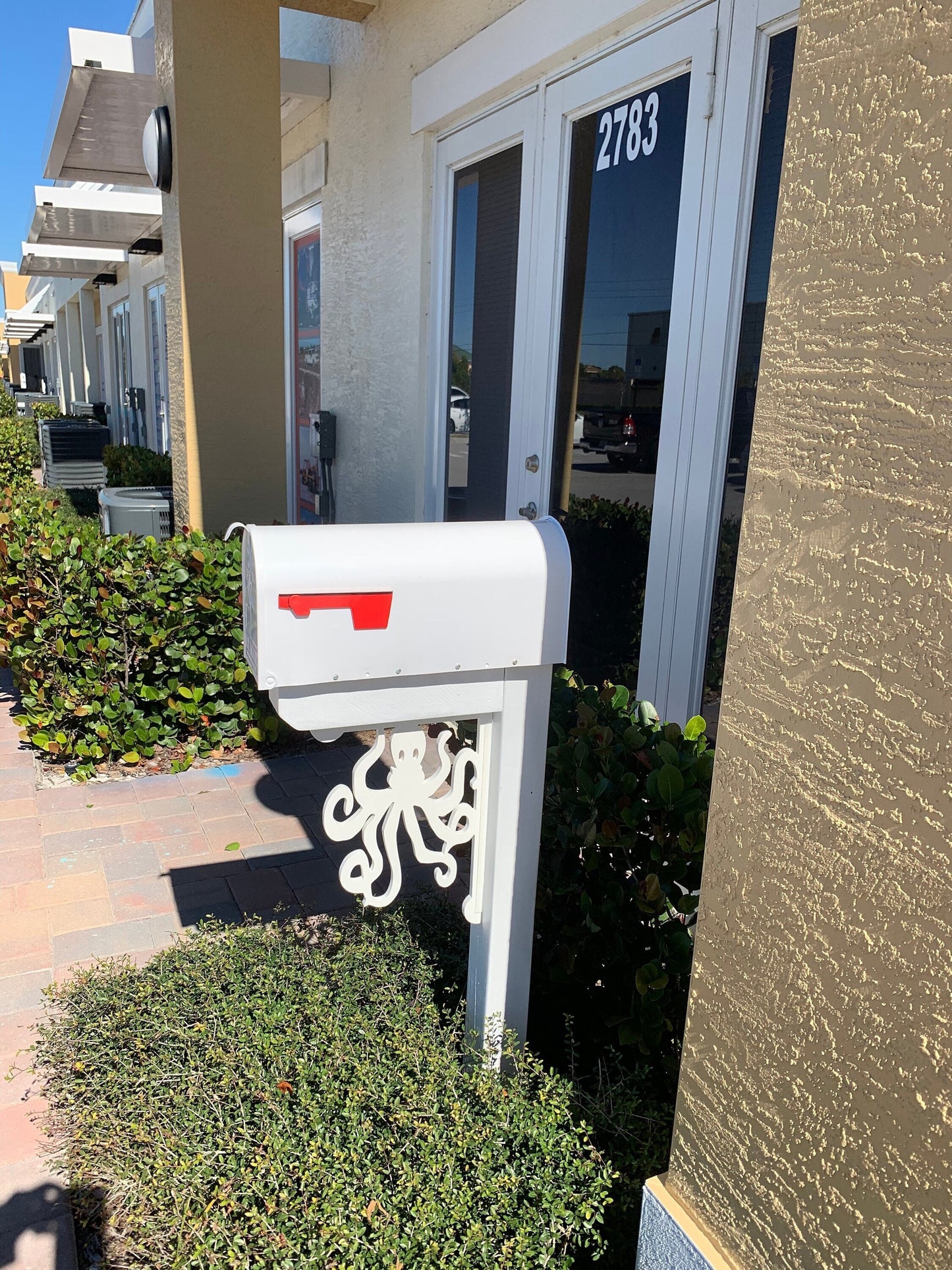 Octopus Mailbox Bracket - Coastal Outdoor Decor, Custom Size Available