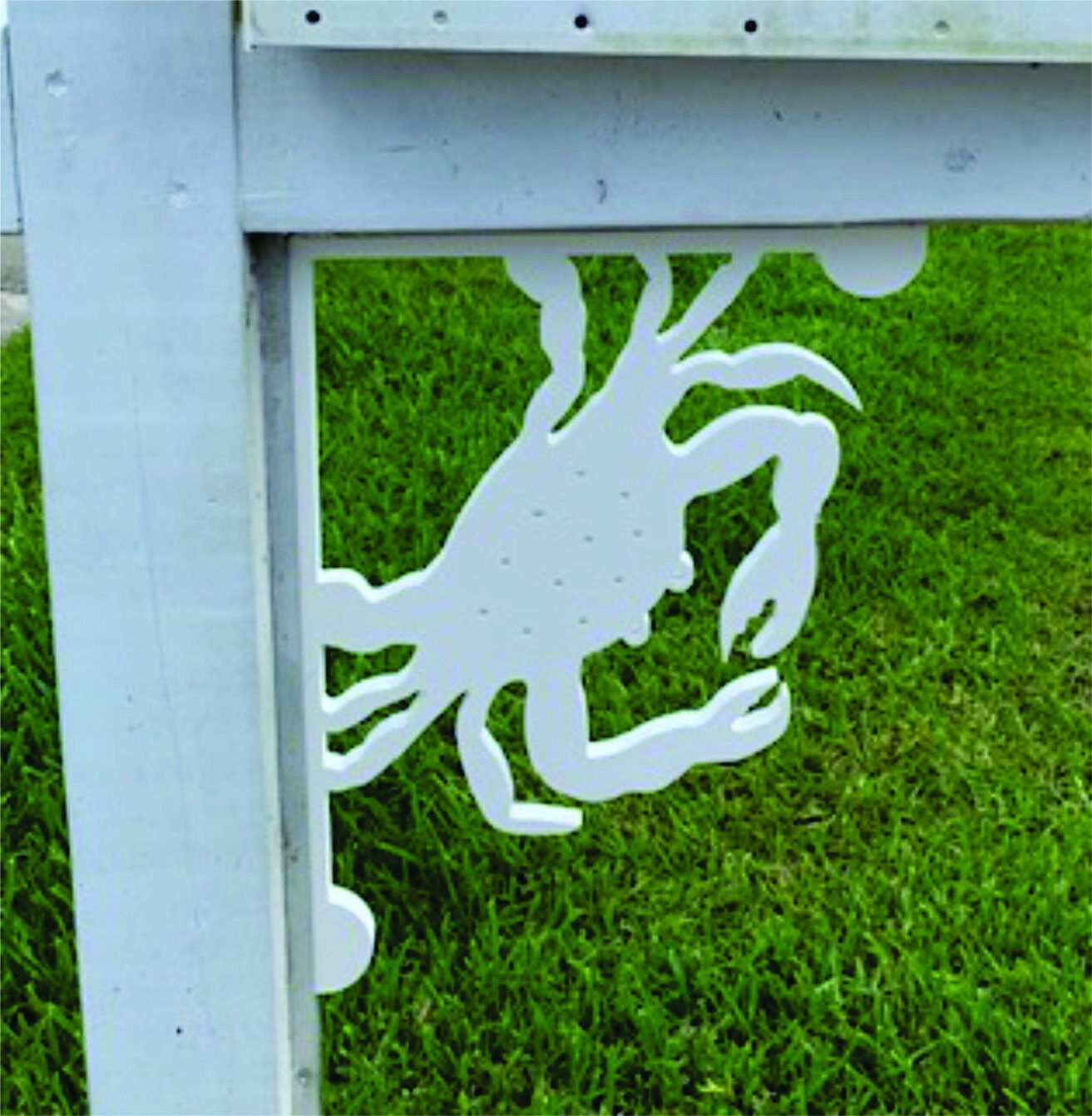 Crab Mailbox Bracket - Coastal Outdoor Decor, 12x16 inch