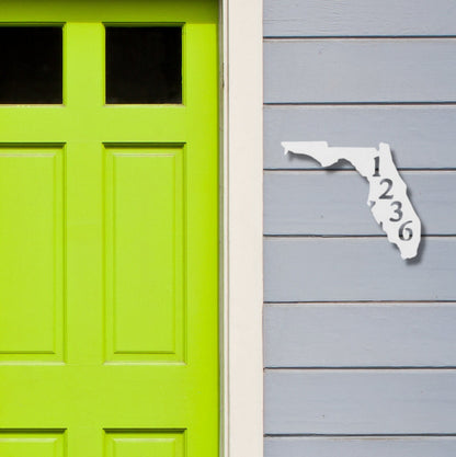 Florida Address Sign - Coastal Personalized House Number Plaque